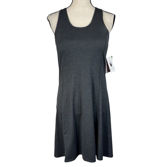 Spyder Large A-Line Dress Sleeveless Racerback Stretch Wicking Padded Shelf Bra - Picture 1 of 13